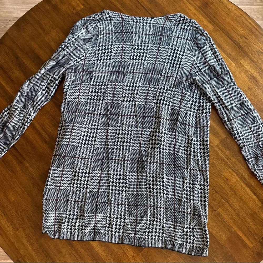 EUC Joseph A. Plaid Open-Front Cardigan Sweater in Size XL!